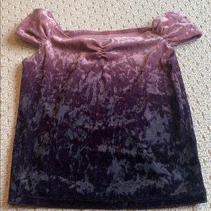 Ombré off the shoulder tank